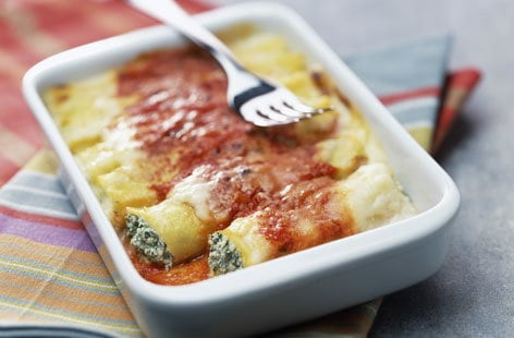 Image of "Ricotta and spinach cannelloni"