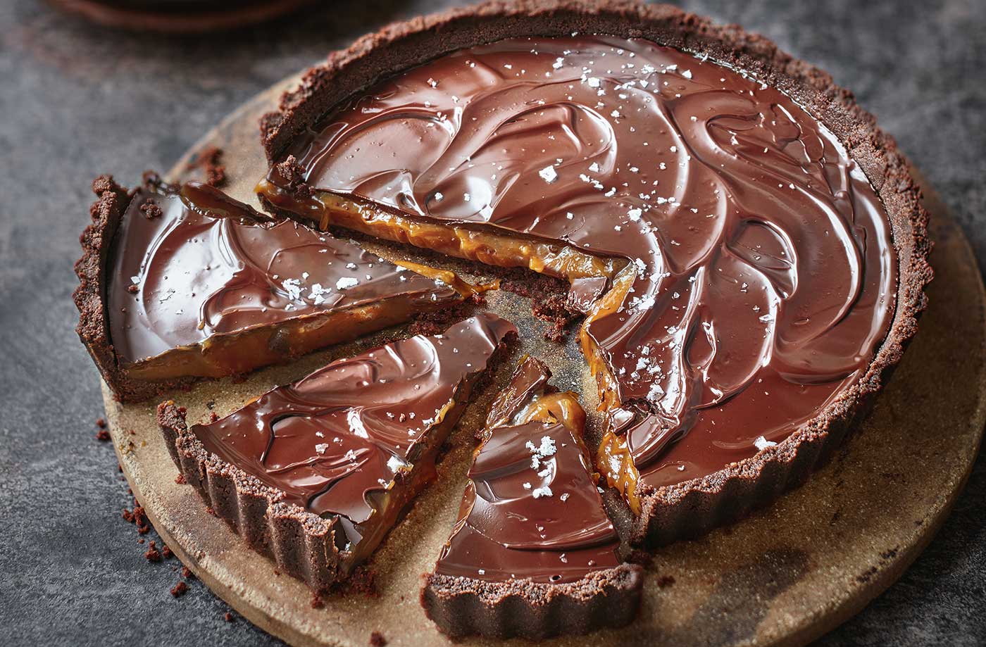 No-bake salted caramel tart