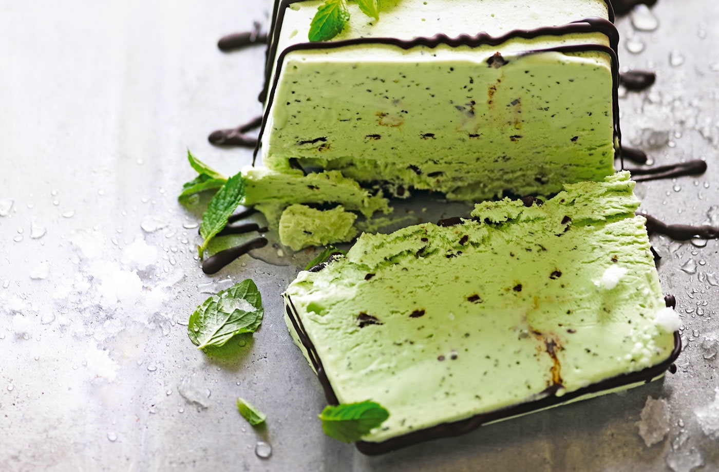 Mint choc terrine