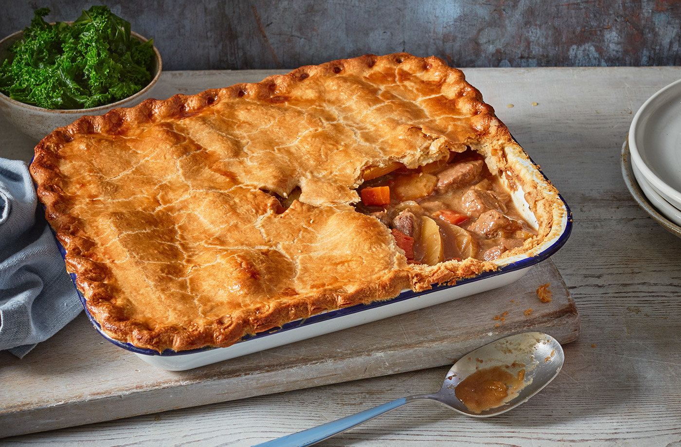 Cornish pasty-inspired pie