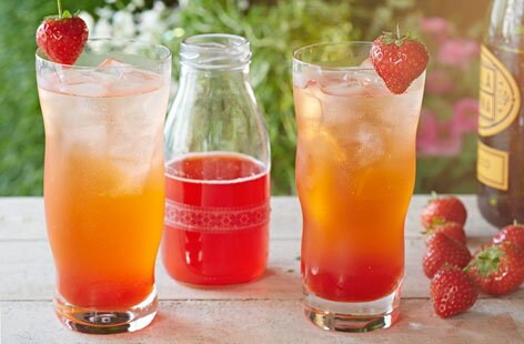 Image of "Strawberry and rose fizz"