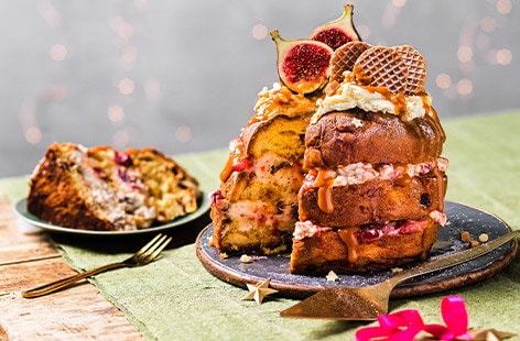 Image of "Fig and salted caramel panettone"