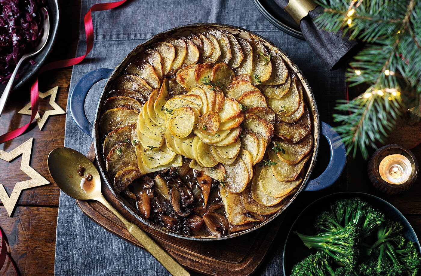 Vegan mushroom hotpot