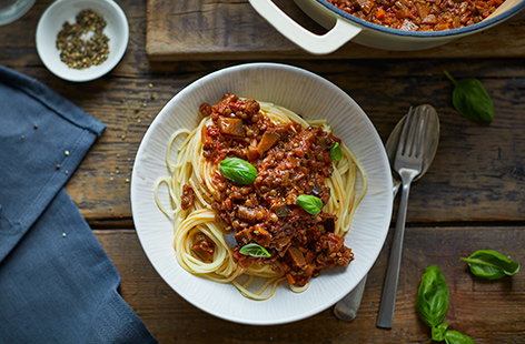 Image of "Vegan spaghetti Bolognese"
