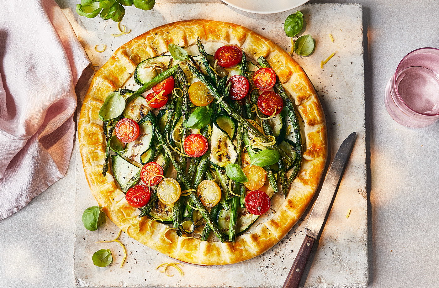 BBQ vegetable galette