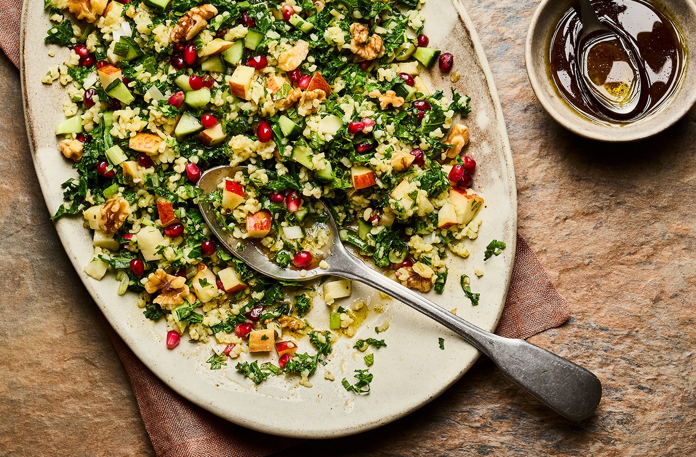 Apple and kale tabbouleh