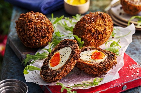 Black pudding Scotch eggs