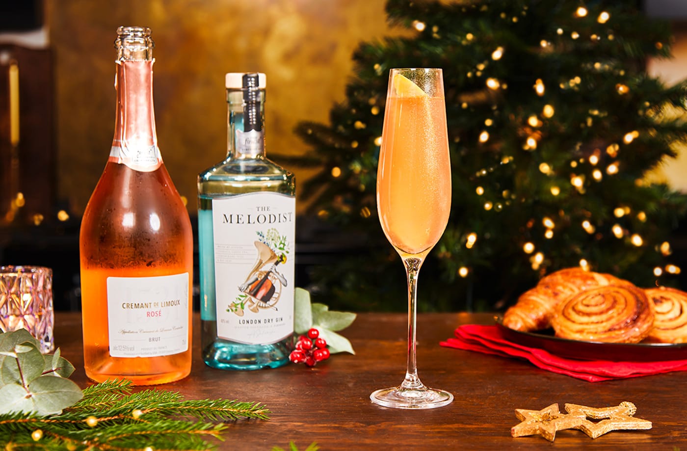 Tickled pink gin cocktail
