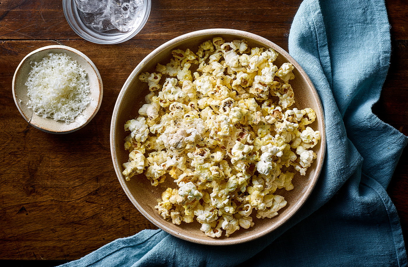 Microwave cheese and pepper popcorn