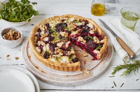 Image of "Roasted beetroot and goat’s cheese tart"