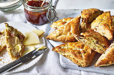 Image of "Maple-bacon buttermilk scones"
