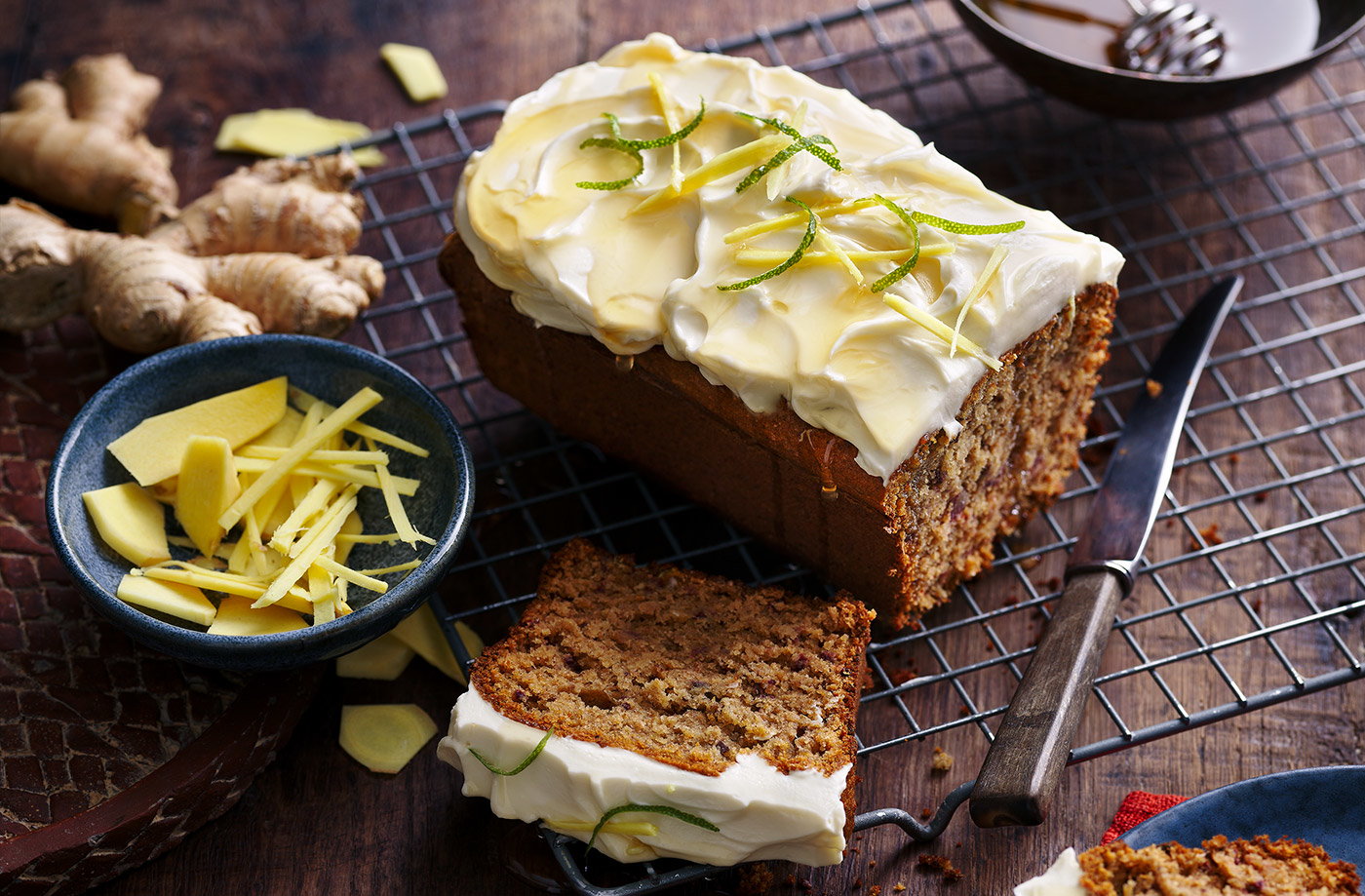 Ginger, date and oat loaf