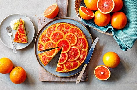 Image of "Blood orange upside-down cake"
