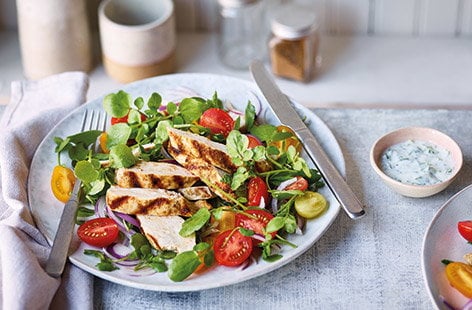 Image of "Garam masala chicken salad"