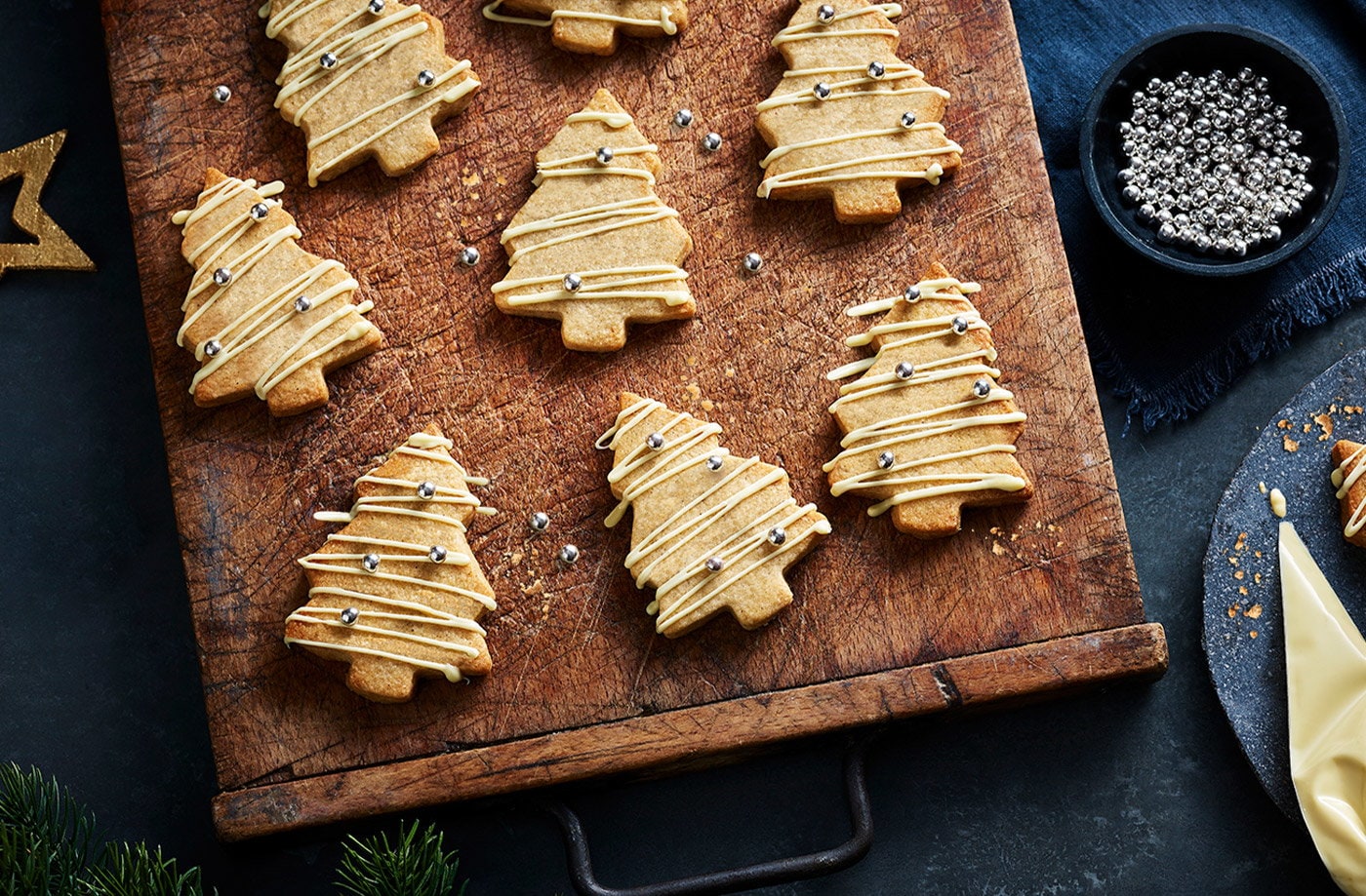 Spiced Christmas tree butter shortbread