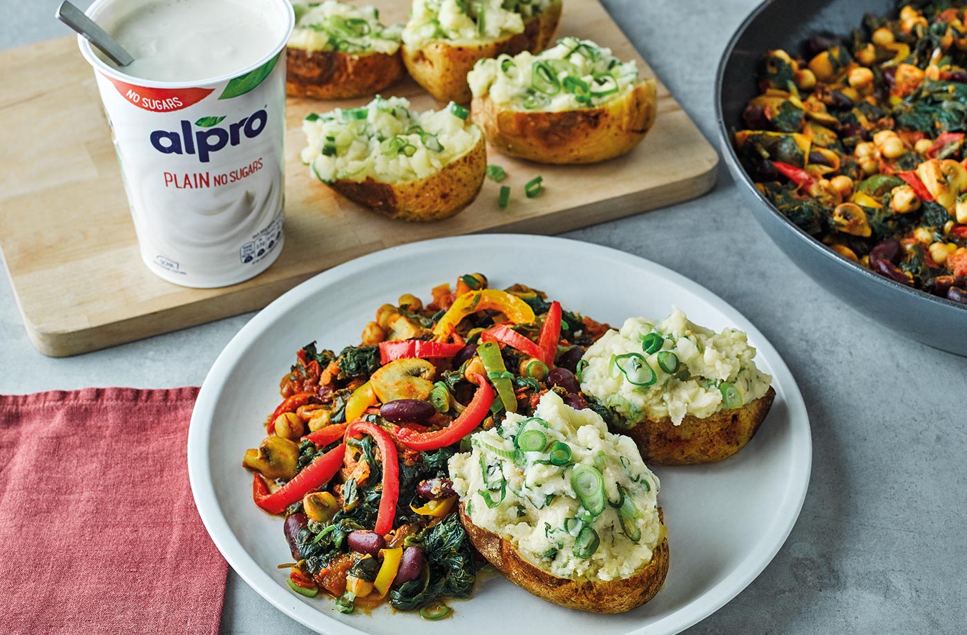 Ketan's 'good for you' veggie chilli jackets