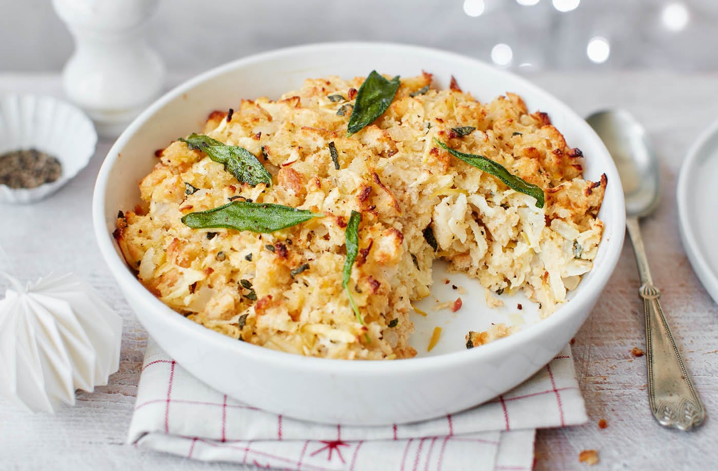 Sourdough, apple and sage stuffing