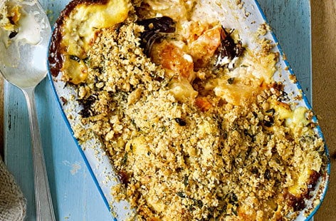 Image of "Squash and celeriac crumble"