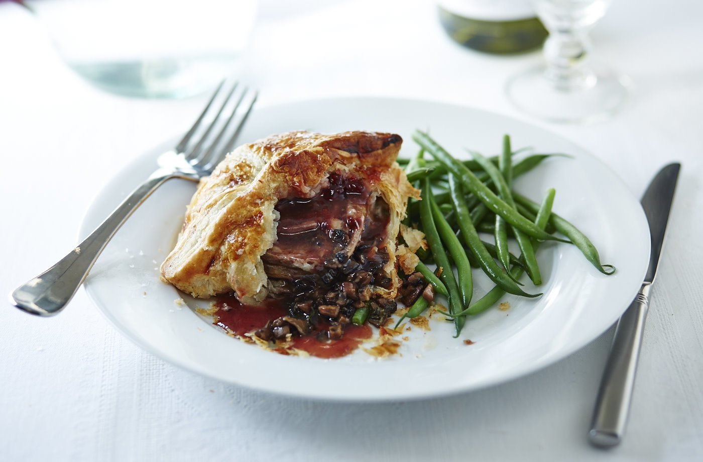 Lamb and mushroom parcels 