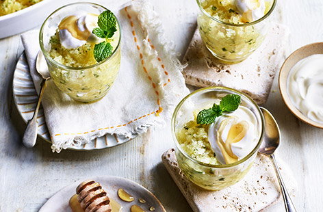 Image of "Pineapple and mint granita"