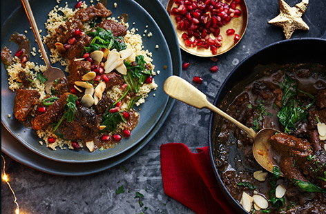 Image of "Braised lamb with prunes and almonds"