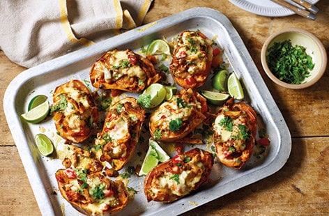Image of "Chicken fajita sweet potatoes "