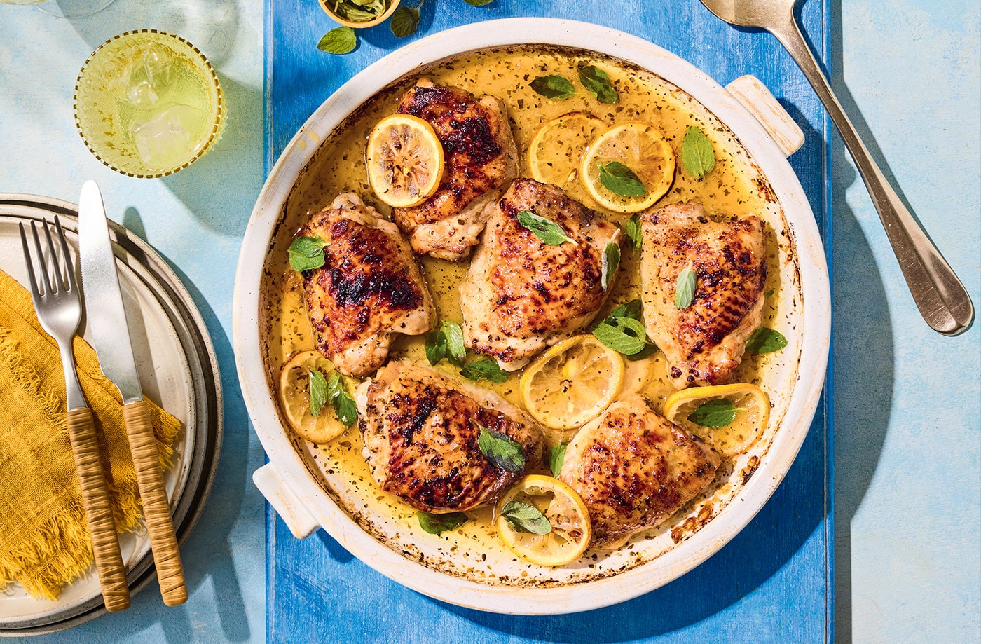 Helena Moursellas' baked lemon and oregano chicken