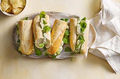 Image of "Chicken and watercress baguettes"