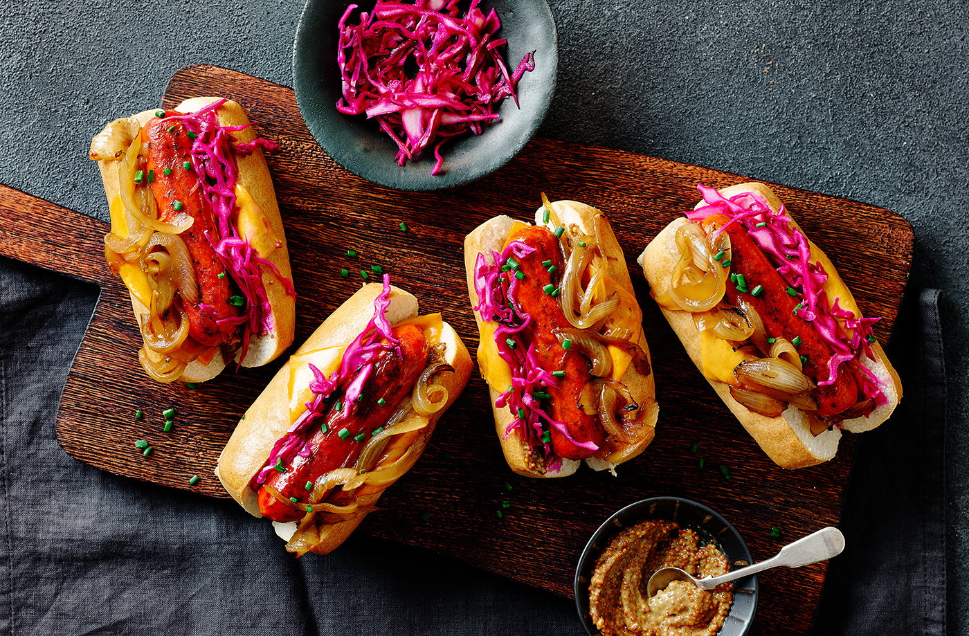Vegan 'hot dogs'