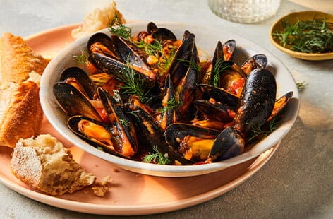 Image of "Harissa mussels"