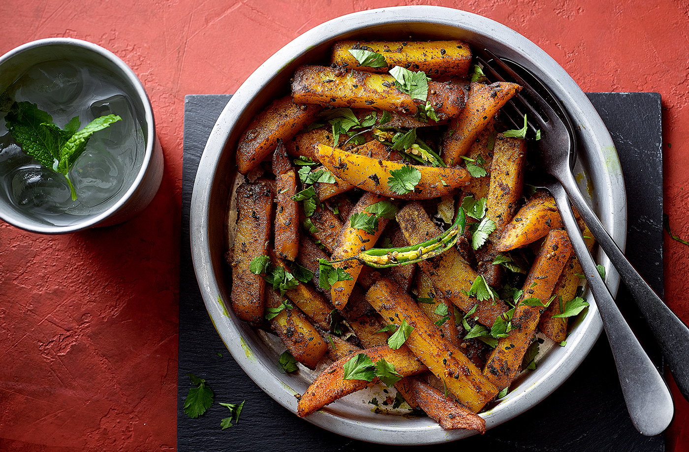 Bihari-style potatoes