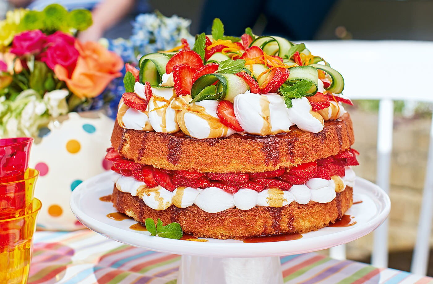 Pimm's layer cake