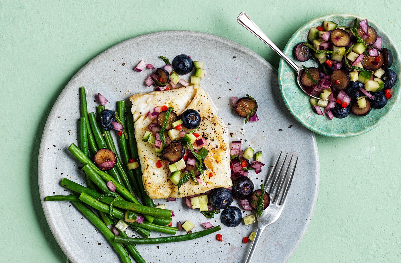 Blueberry salsa