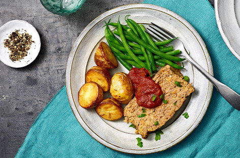 Lentil and beef meatloaf