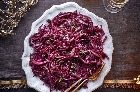 Image of "Sherry and pomegranate red cabbage"