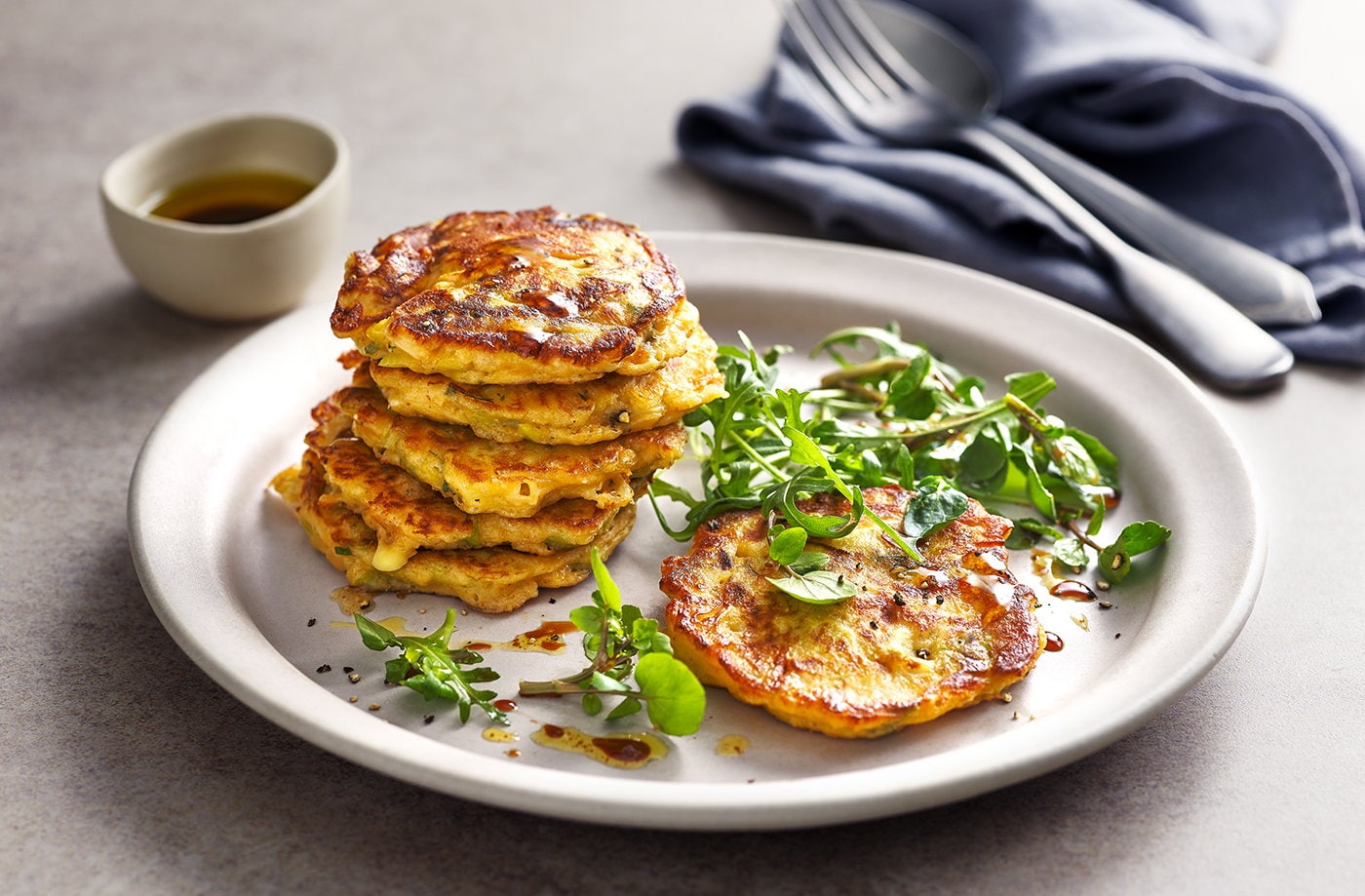 Leek and Cheddar fritters