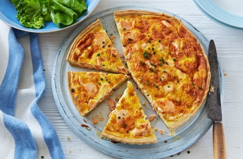 Image of "Salmon quiche"