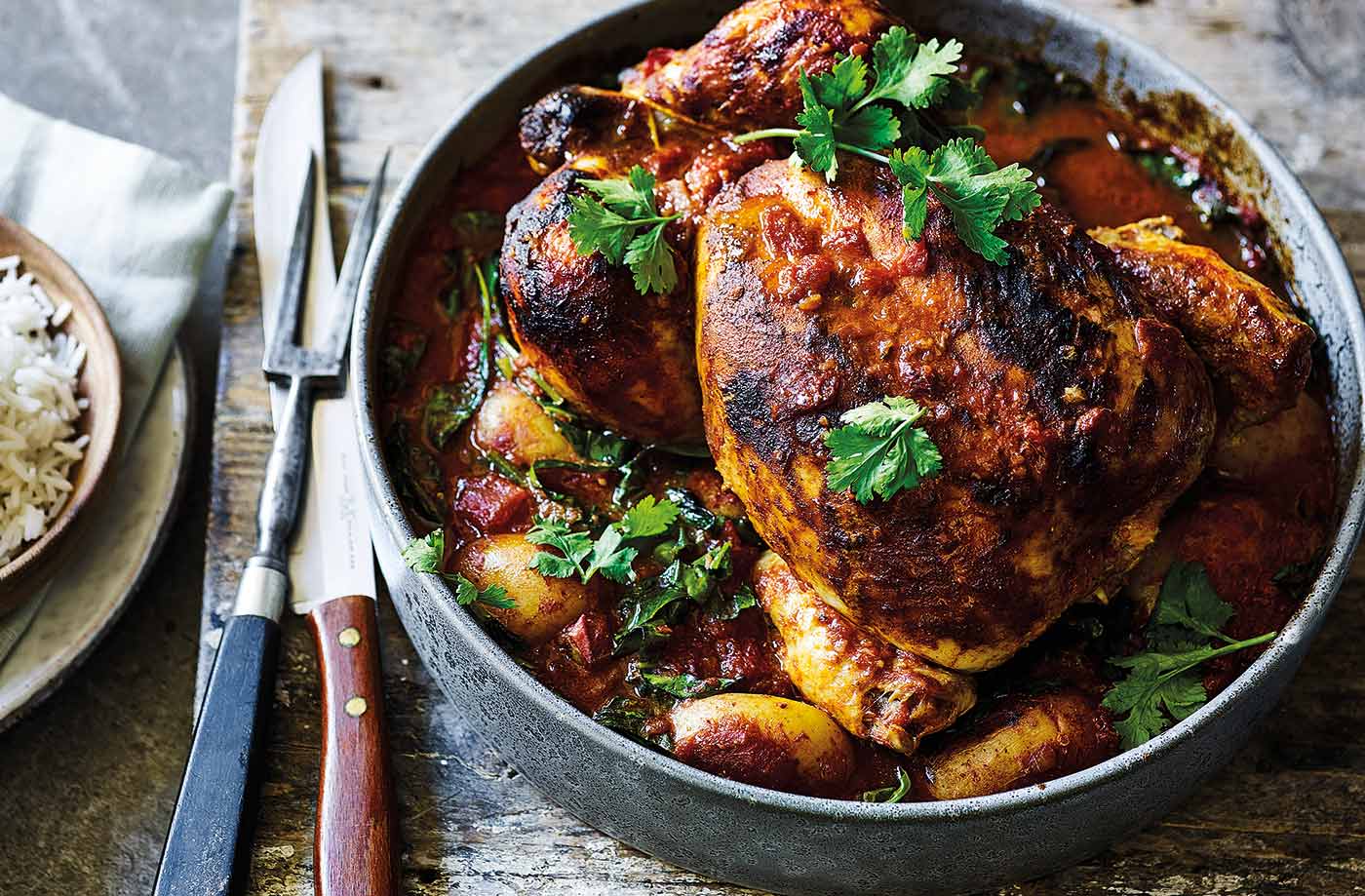 Bombay chicken one-pot roast