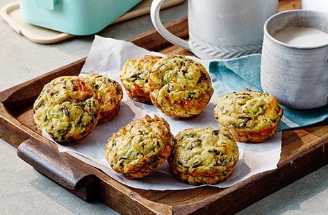 Image of "Courgette and cheese frittata bites"