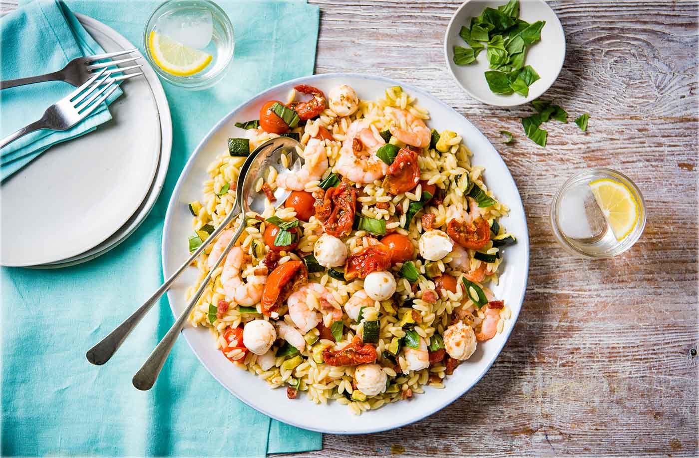 Mediterranean orzo salad