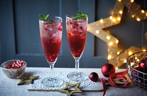 Image of "Cranberry and pomegranate punch"