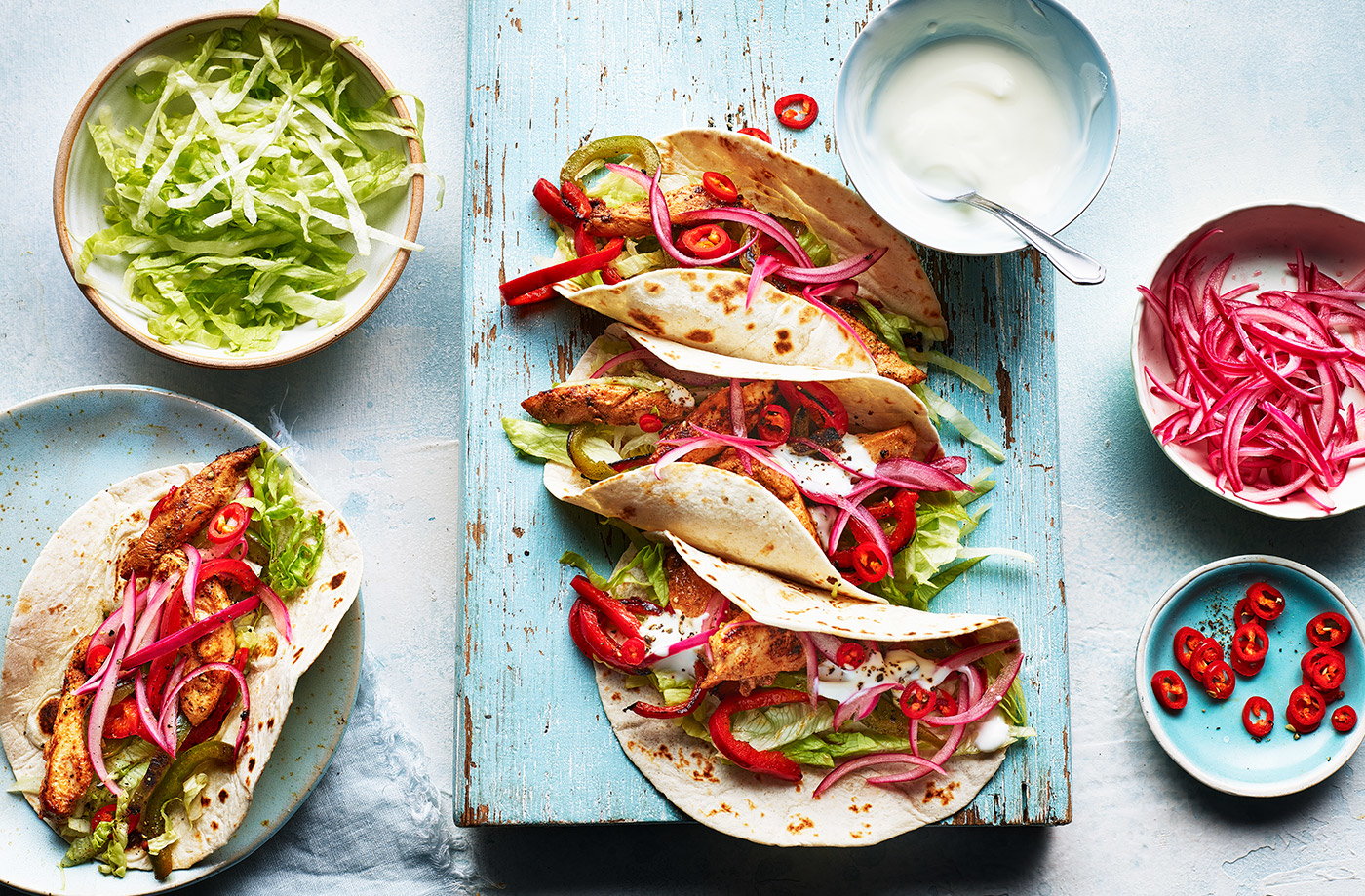 Quick chicken tacos