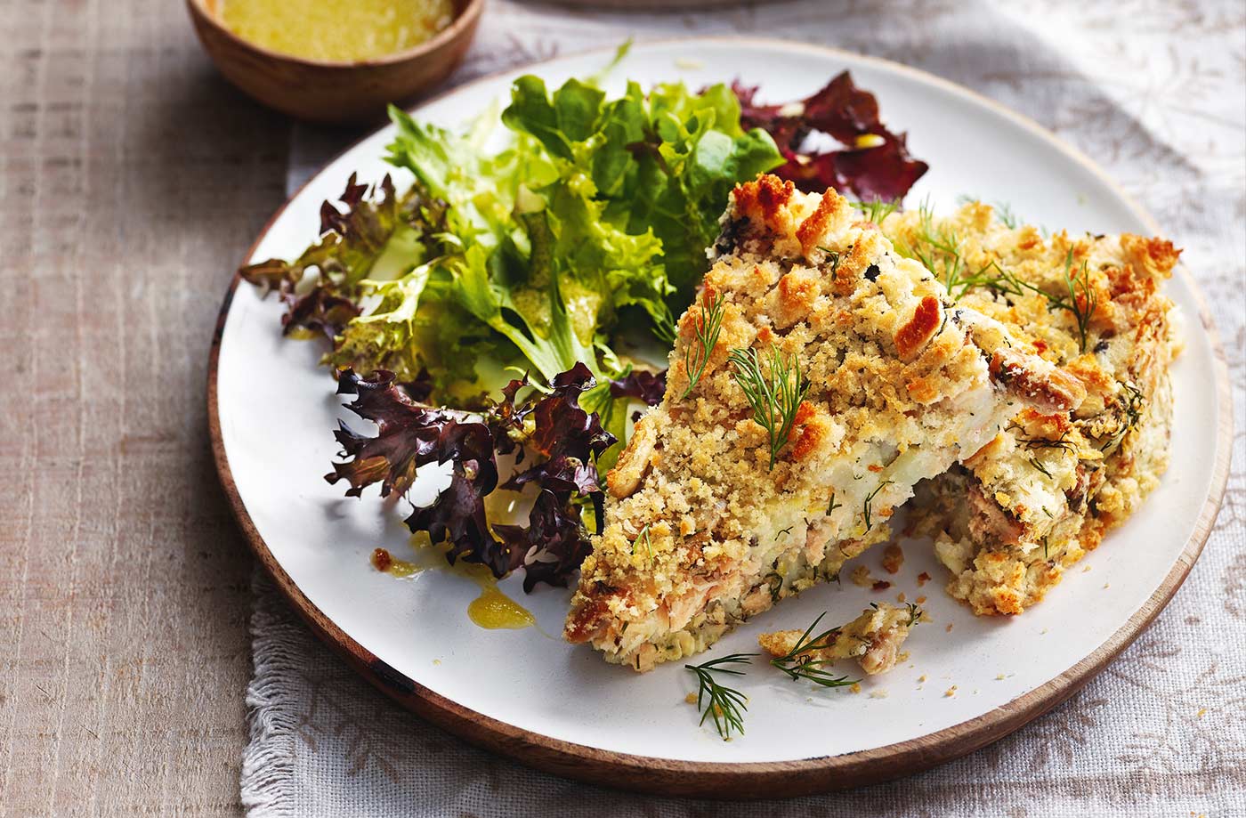 Giant salmon fishcake
