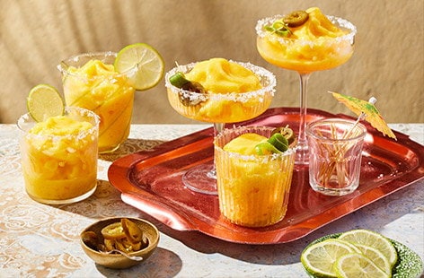 Image of "Mango and jalapeño frozen margarita"