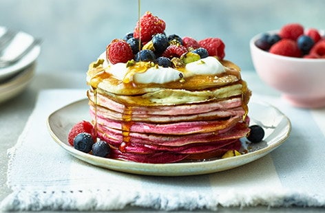 Image of "Pink ombré pancakes"
