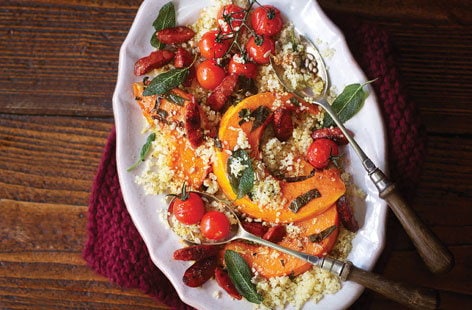 Image of "Butternut squash, chorizo and quinoa salad"