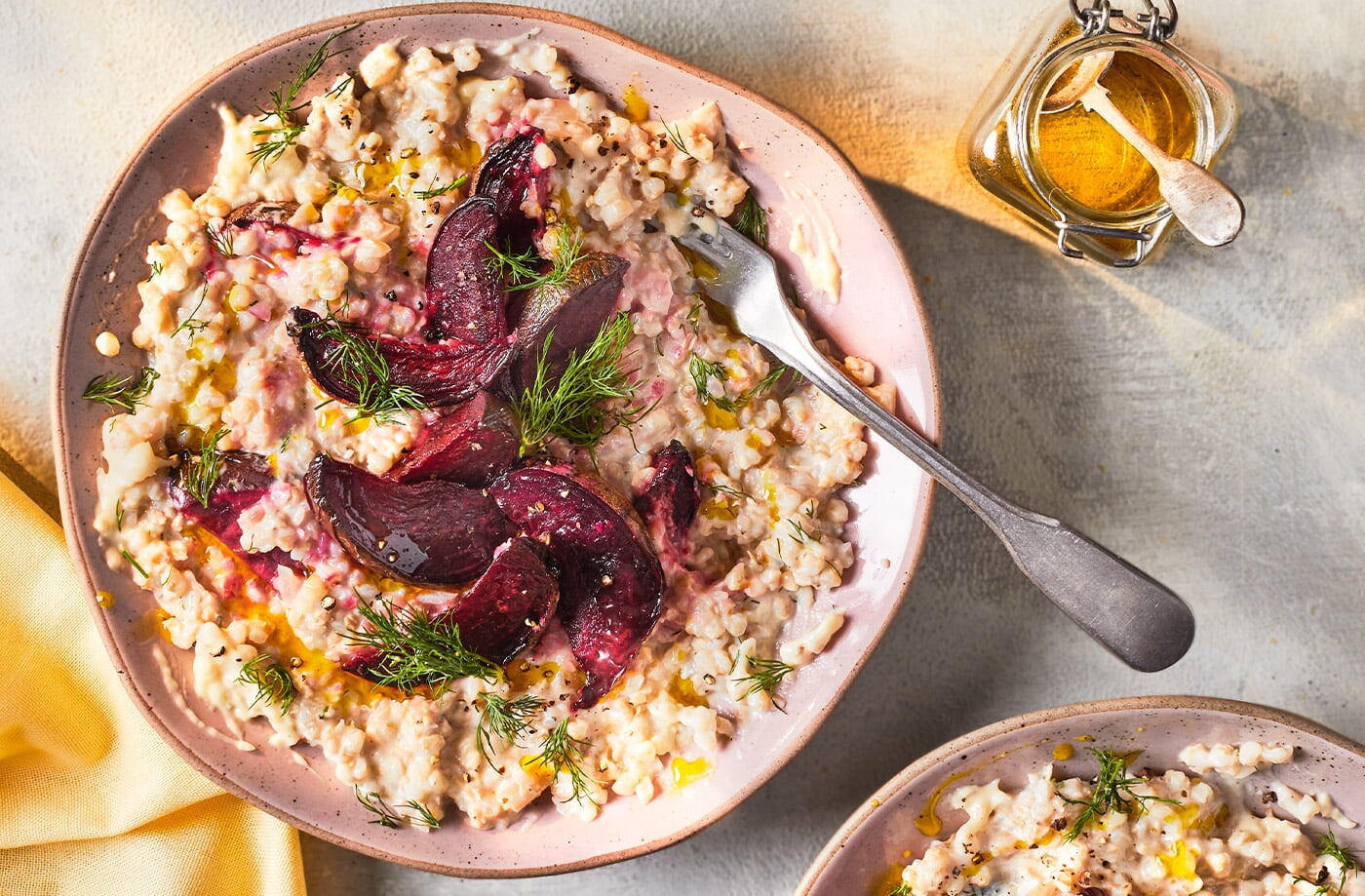 Buckwheat and beetroot risotto