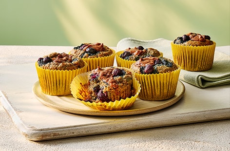 Image of "Blueberry, almond and chia muffins"
