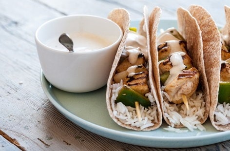 Image of "Colin McGurran's chicken fajita kebabs"