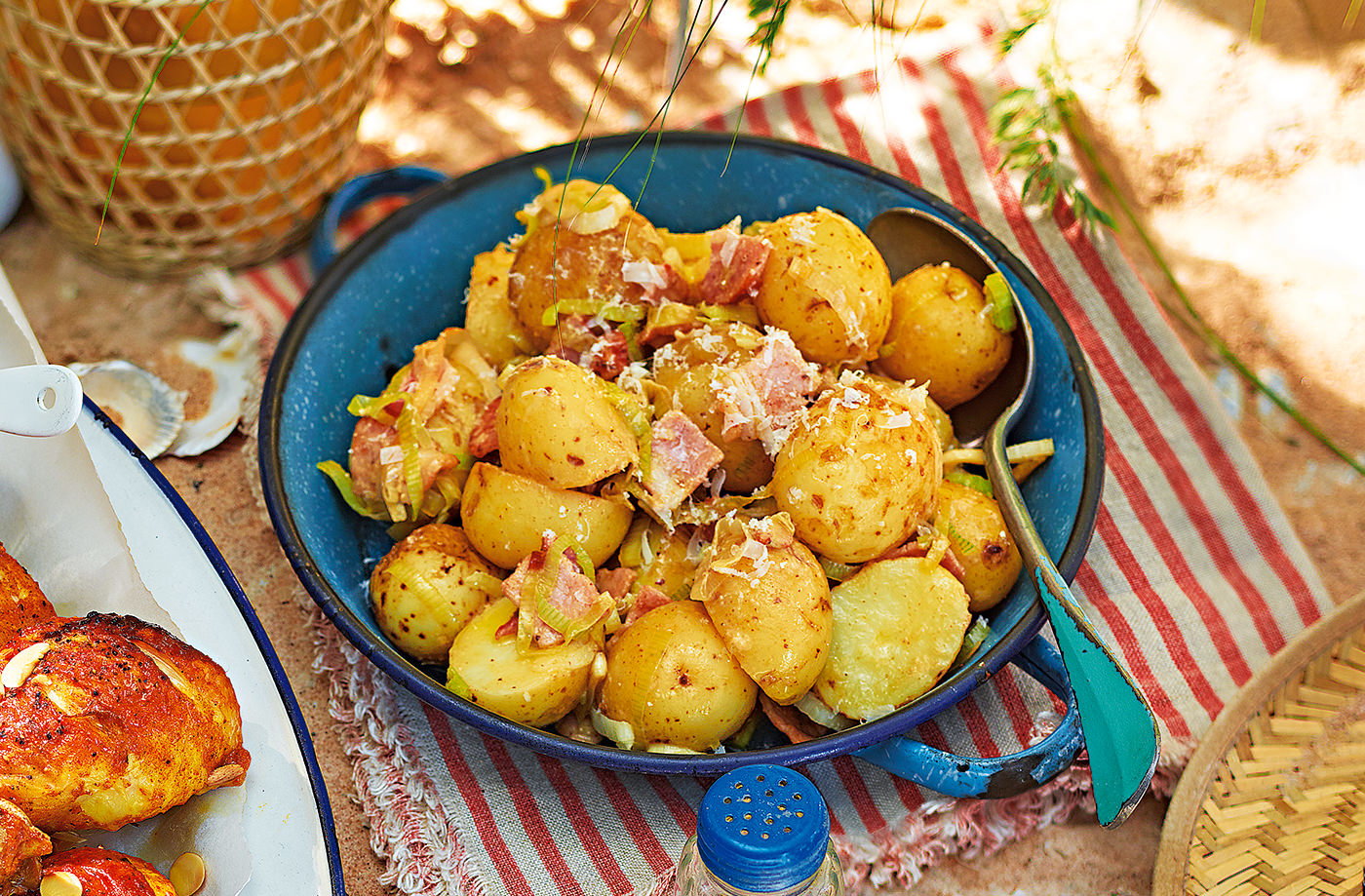 Caesar-style potato salad